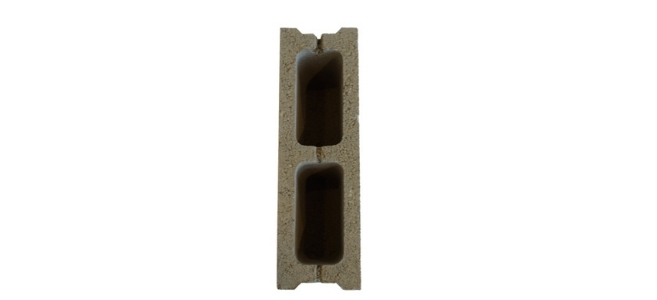 Bloque 2 huecos con fondo 12x19x39